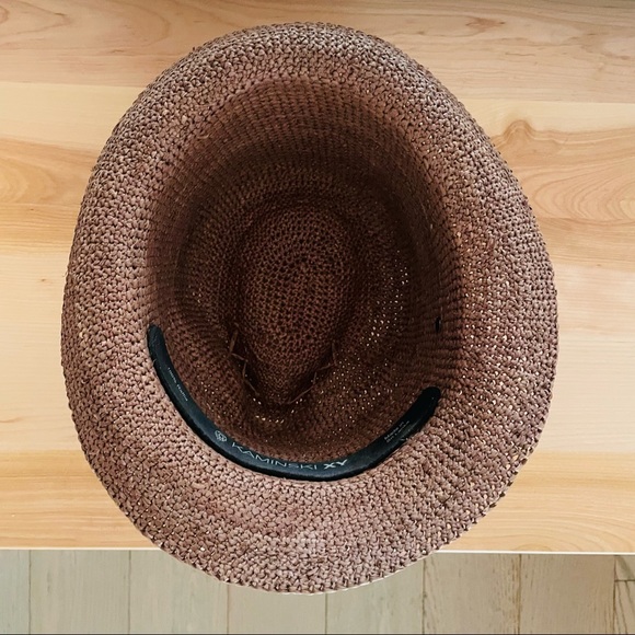 Original Australian Kaminski brown raffia hat - Picture 7 of 11